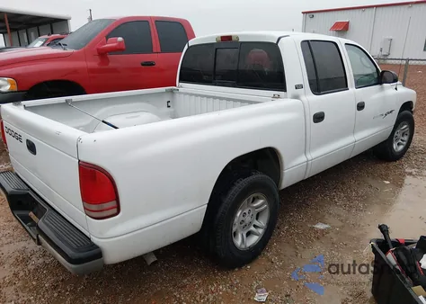 2001 Dodge Dakota Slt/Sport из США, поврежденный, VIN 1B7GL2AX81S158699